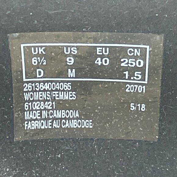 Clarks Women’s Black Combi Leather & Patent Chartli Diva Block Heel Pumps Sz 9M - Picture 5 of 10